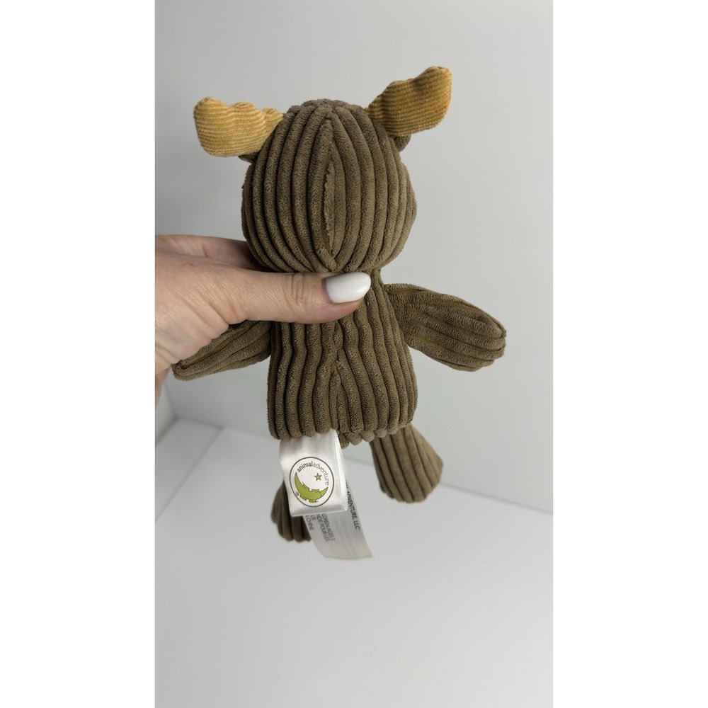 animal adventure plush Brown Moose Deer reindeer 2018 Corduroy Ribbed Stuffed - Picture 7 of 7